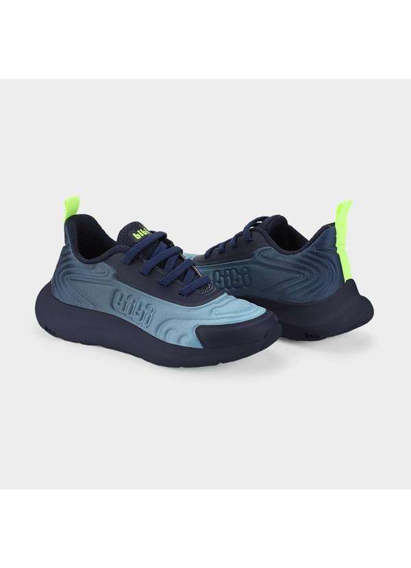 Calçados Bibi - Tênis Infantil Bibi Action Azul com Verde Azul 3