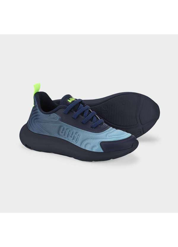 Calçados Bibi - Tênis Infantil Bibi Action Azul com Verde Azul 4
