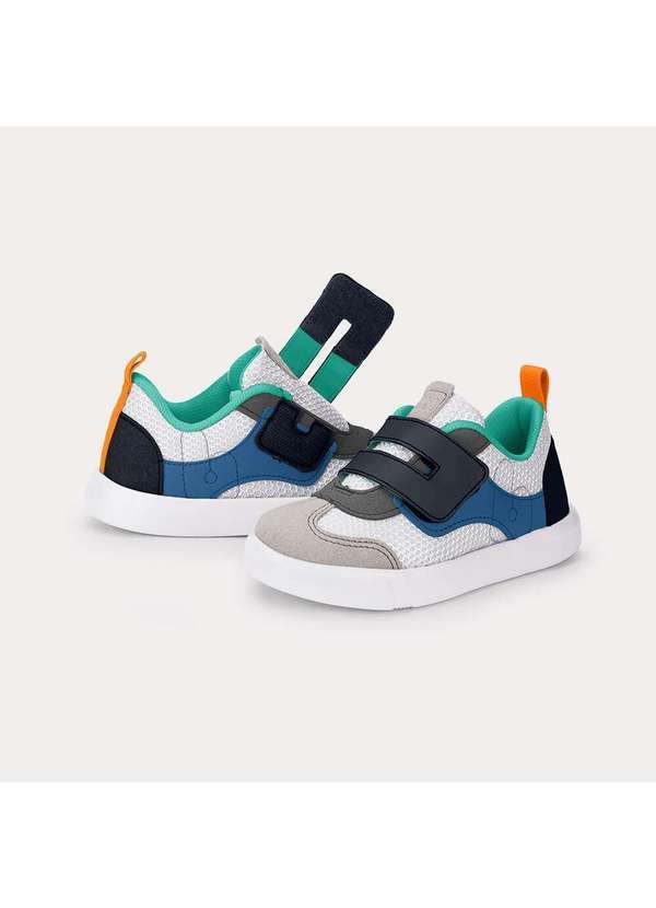 Calçados Bibi - Tênis Infantil Bibi Agility Mini Ii Branco e Azul Branco 3