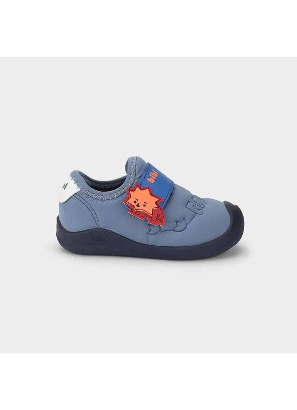 Calçados Bibi - Tênis Infantil Bibi Fisioflex 5.0 Azul de Dinossauro Azul