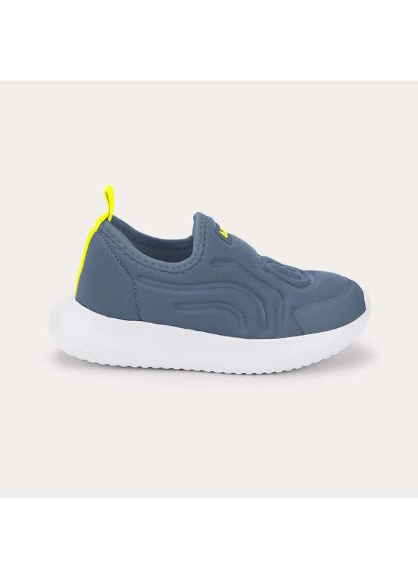 Calçados Bibi - Tênis Infantil Bibi Flash Azul com Amarelo Azul