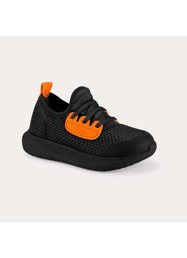 Calçados Bibi - Tênis Infantil Bibi Flash Preto com Laranja Preto 3
