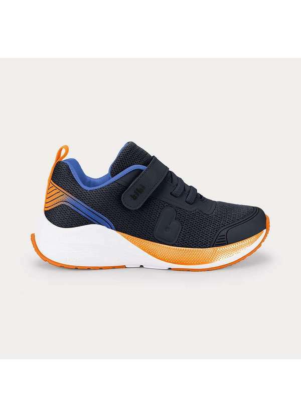 Calçados Bibi - Tênis Infantil Bibi High School Azul com Laranja 1248047 Azul