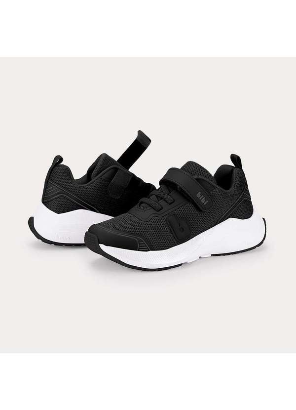 Calçados Bibi - Tênis Infantil Bibi High School Preto com Branco Preto 2