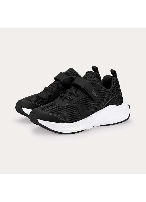 Calçados Bibi - Tênis Infantil Bibi High School Preto com Branco Preto 7