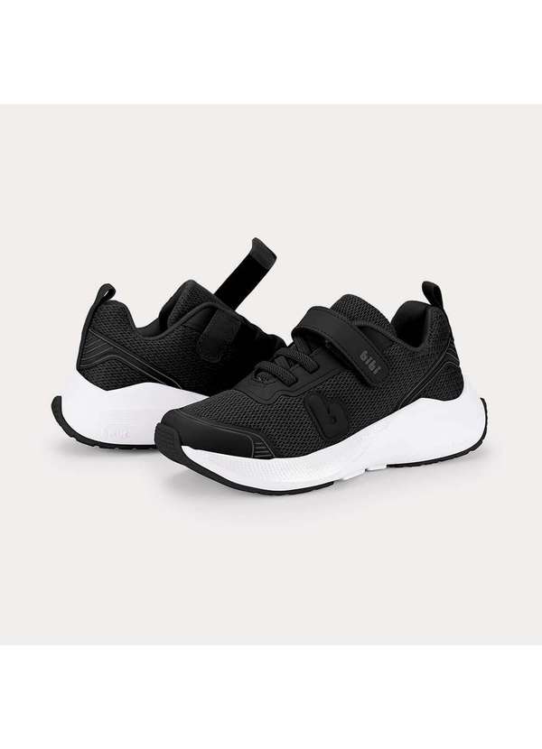 Calçados Bibi - Tênis Infantil Bibi High School Preto com Branco Preto 8