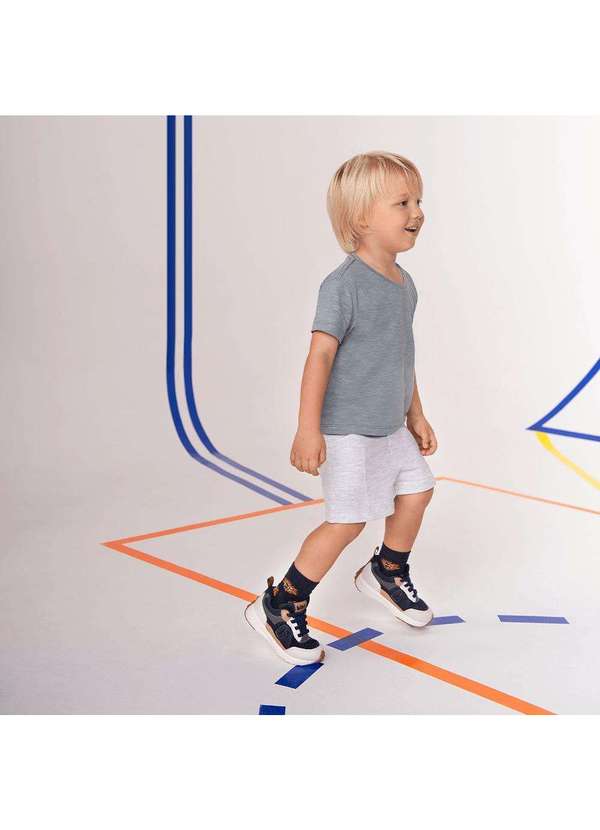 Calçados Bibi - Tênis Infantil Bibi Jogging Azul Marinho Azul 2