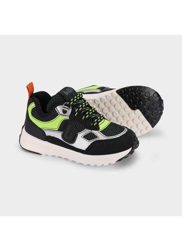 Calçados Bibi - Tênis Infantil Bibi Jogging Preto Preto 4