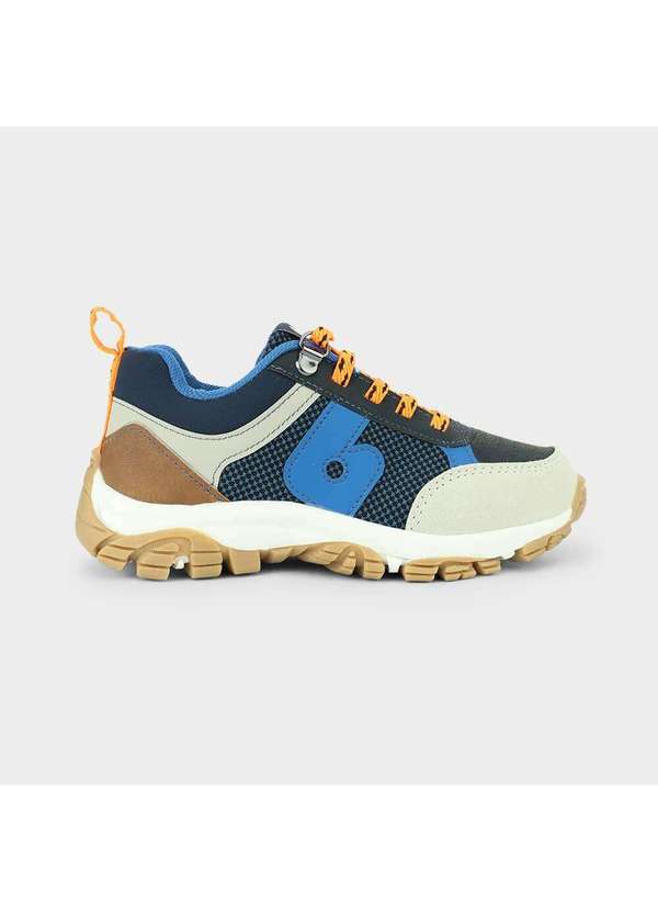Calçados Bibi - Tênis Infantil Bibi Trail Azul com Laranja Azul
