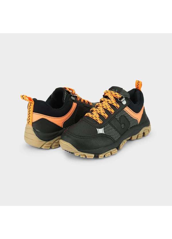 Calçados Bibi - Tênis Infantil Bibi Trail Preto com Laranja Preto 3