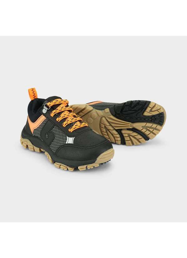 Calçados Bibi - Tênis Infantil Bibi Trail Preto com Laranja Preto 4