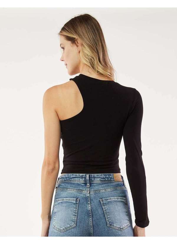 Aeropostale - Camiseta Cropped M/L Feminino Aeropostale - Preto 2