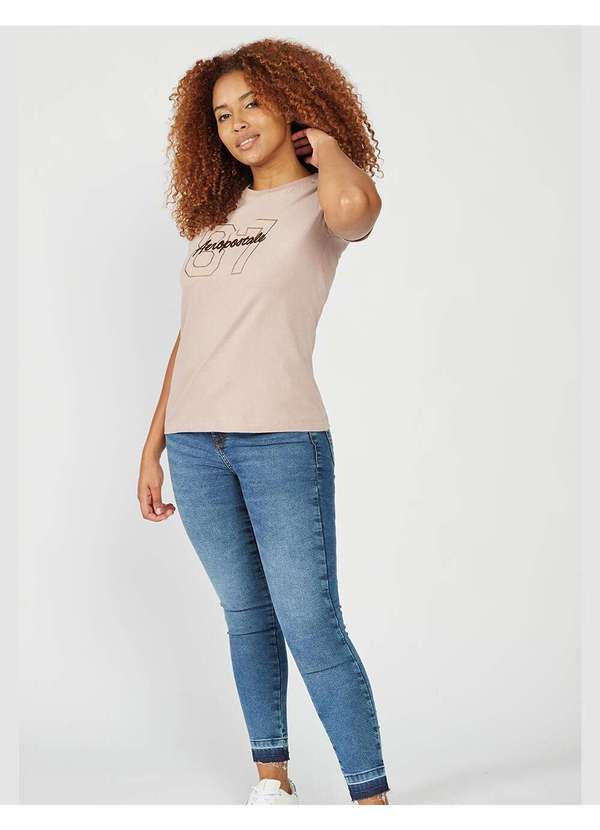 Aeropostale - Camiseta Manga Curta Feminina Silkada Aéropostale - Rose 3
