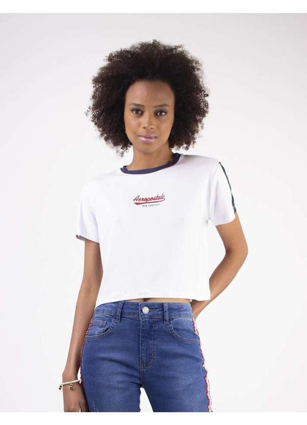 Aeropostale - Cropped Feminino Aeropostale - Branco