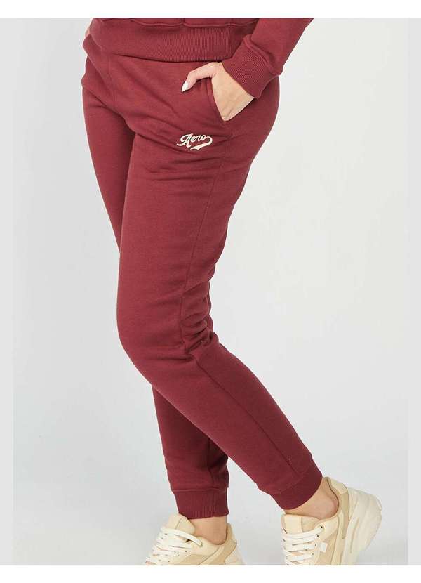 Aeropostale - Calça Moletom Feminina Aéropostale - Vinho