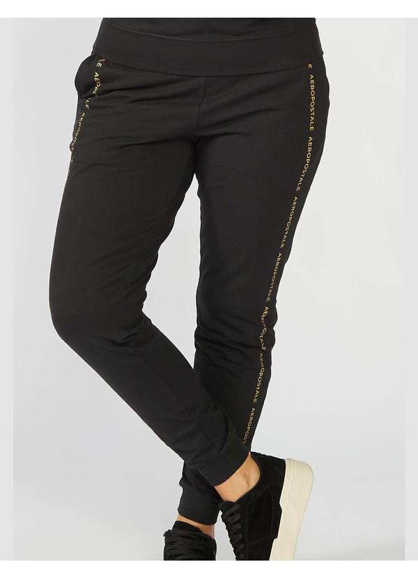 Aeropostale - Calça Moletom Feminina Night Aéropostale - Preto