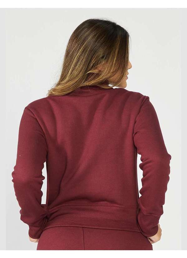 Aeropostale - Blusa Moletom Feminina Careca Surplus Aéropostale - Bordô 2