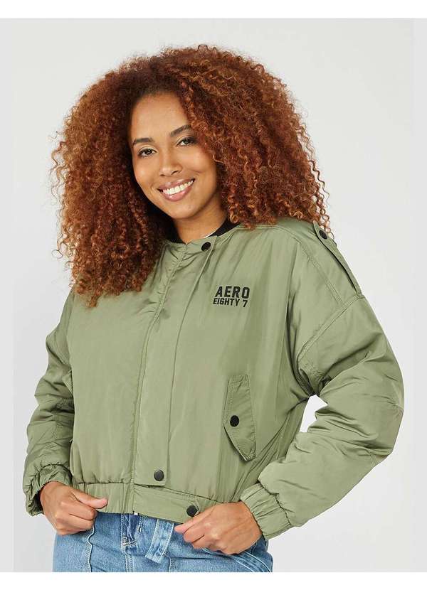 Aeropostale - Jaqueta Feminina Aéropostale - Verde