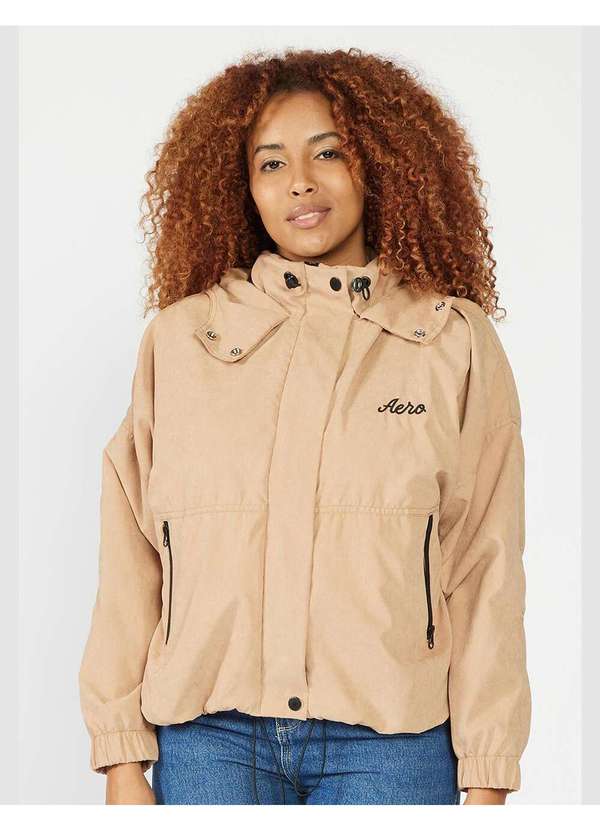 Aeropostale - Jaqueta Feminina Aéropostale - Areia