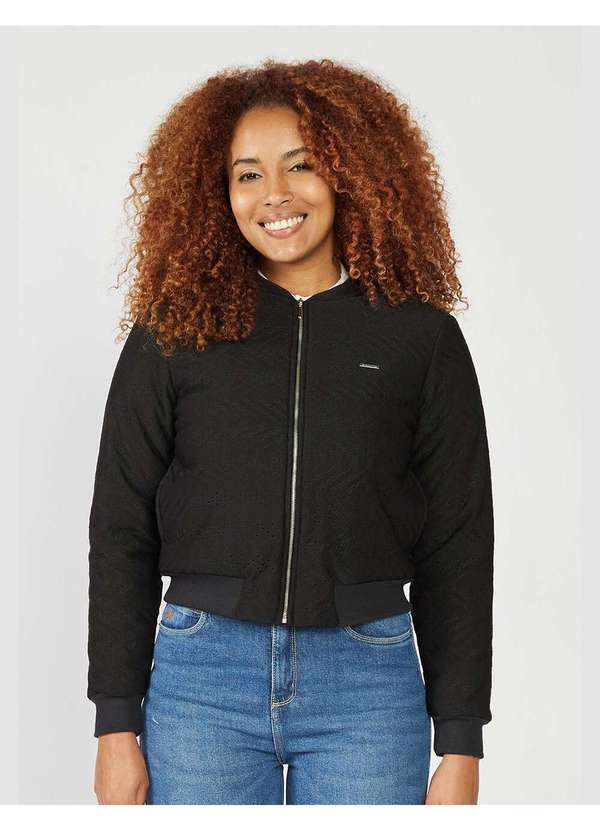 Aeropostale - Jaqueta Feminina Aéropostale - Preto