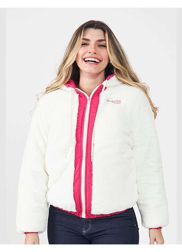 Aeropostale - Jaqueta Feminino Aeropostale Dupla Face - Rosa 5