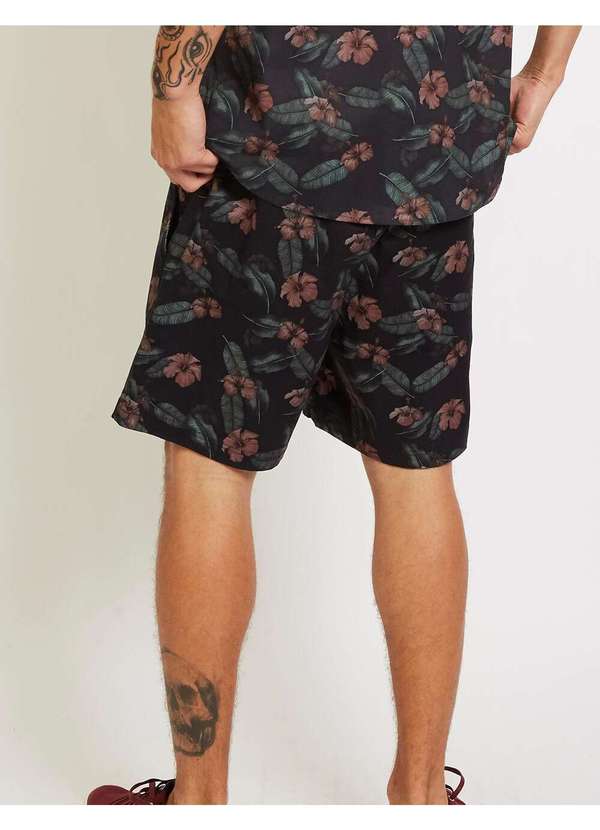 Aeropostale - Shots Sarja Masculino Aeropostale - Floral Preto 3