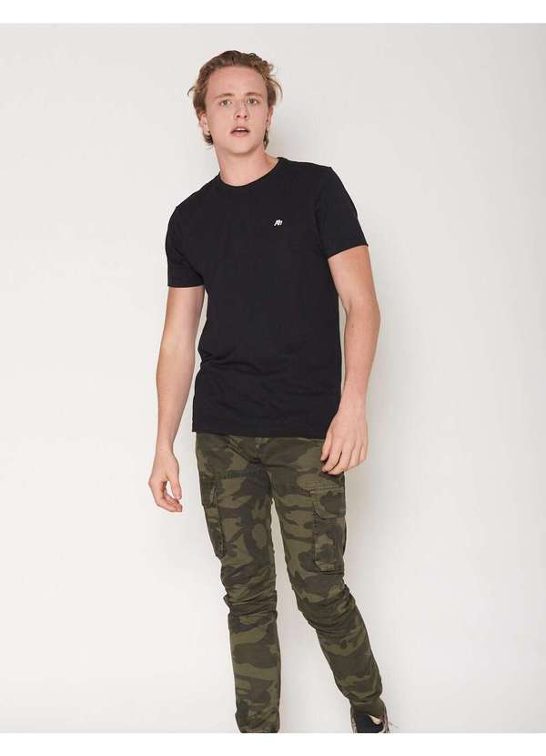 Aeropostale - Calça Sarja Masculina Cargo Camuflada Aéropostale - Camuflado Verde 3