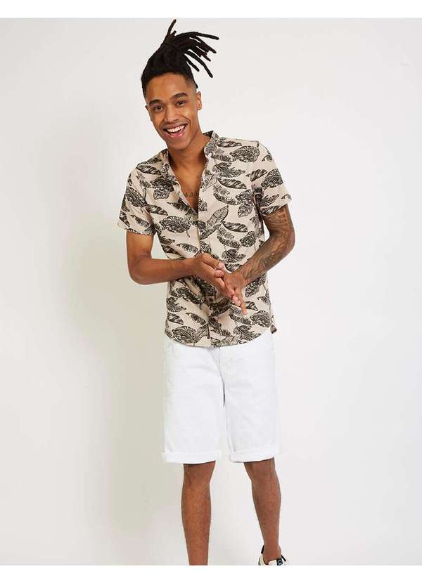 Aeropostale - Camisa Manga Curta Masculino Aeropostale - Folhagem Preta 2