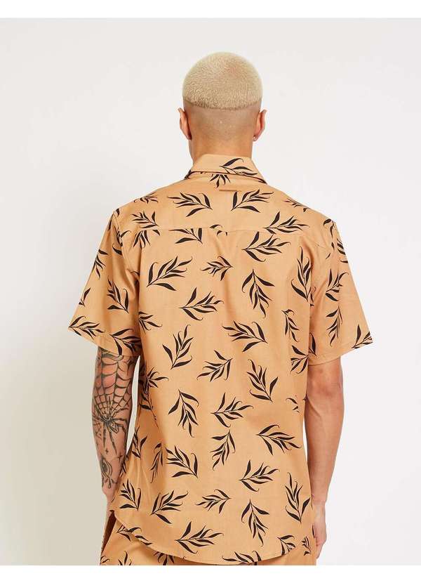 Aeropostale - Camisa Mc Masculino Aeropostale - Folhagem  Amarelo 2