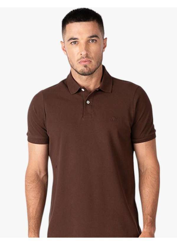 Aeropostale - Camisa Polo Masculina Manga Curta Aéropostale - Marrom