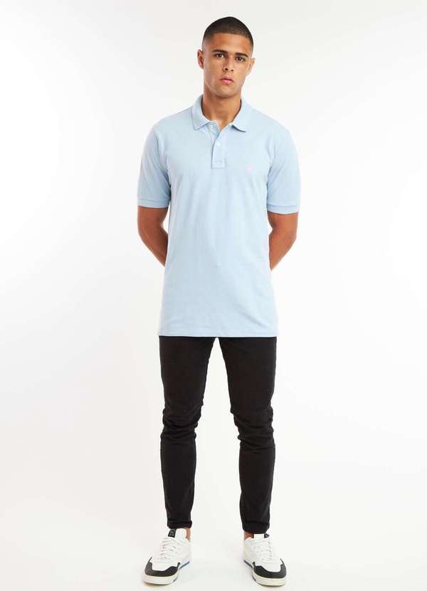 Aeropostale - Polo Manga Curta Aéropostale Masculino - Azul