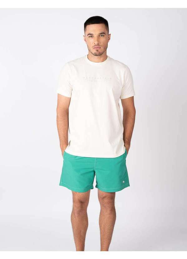 Aeropostale - Camiseta Manga Curta Masculina Silkada Aéropostale - Creme 3