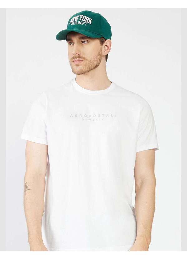 Aeropostale - Camiseta Manga Curta Masculino Aéropostale - Branco