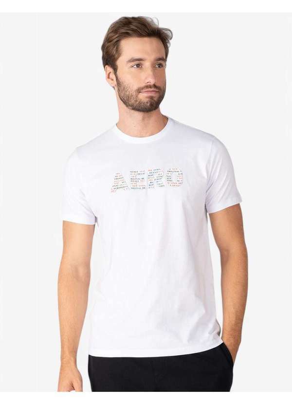 Aeropostale - Camiseta Manga Curta Masculino Silkada Aéropostale - Branco