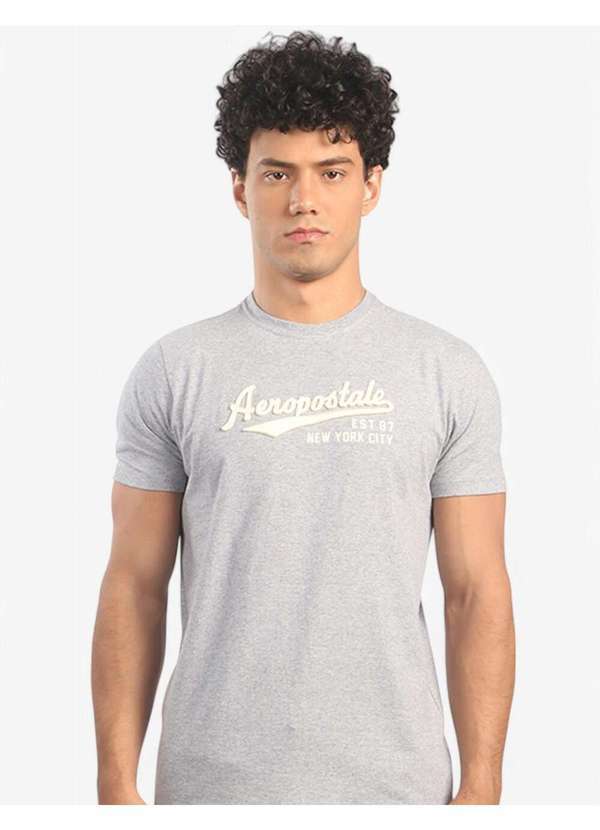 Aeropostale - Camiseta Manga Curta Masculino Silkada Aéropostale - Mescla Médio