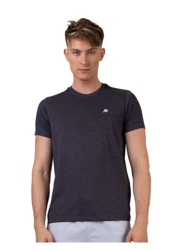 Aeropostale - Camiseta Masculina Básica Manga Curta Logo A87 Aeropostale - Mescla Preto