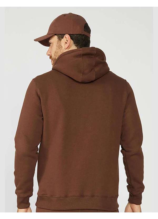 Aeropostale - Blusa Moletom Masculino Fechado Aéropostale - Marrom 2