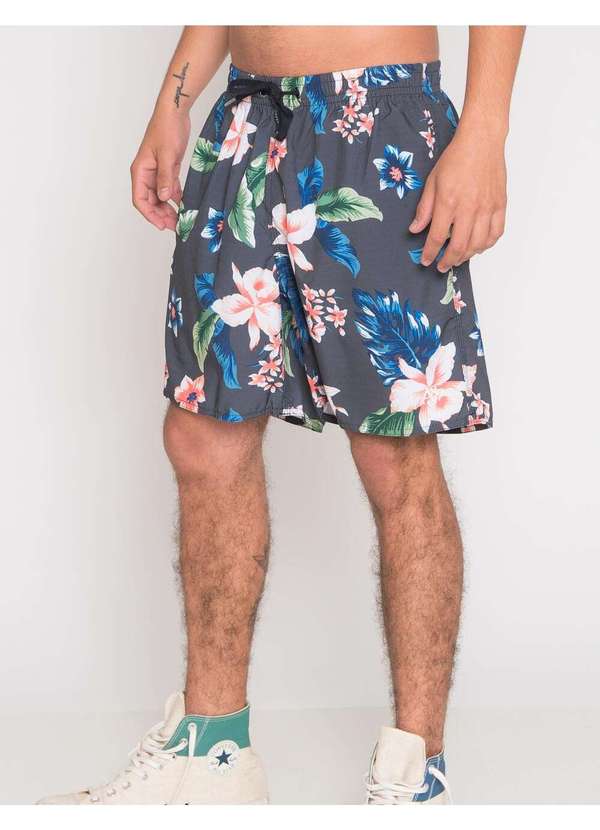 Aeropostale - Shorts Água Masculino Aéropostale - Floral