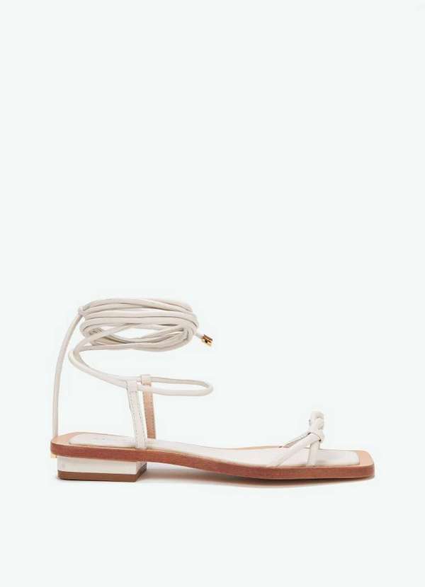 Amarante do Brasil - Rasteira Amarracao Bege