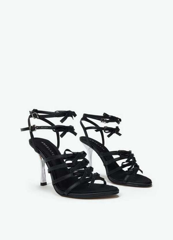 Amarante do Brasil - Sandália Salto Alto Multi Laços Preto 2