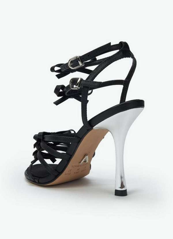 Amarante do Brasil - Sandália Salto Alto Multi Laços Preto 6