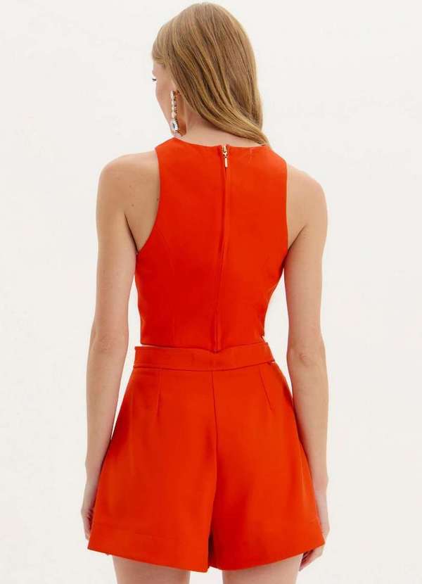 Amarante do Brasil - Blusa Curta Decote Cruzado Amarante Laranja 3