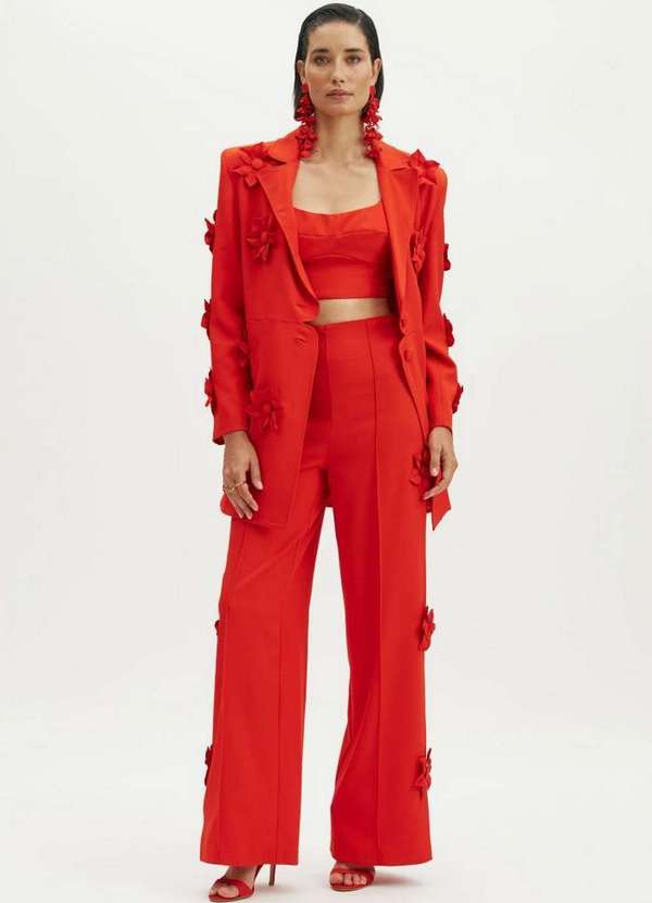 Amarante do Brasil - Top Cropped de Alça Amarante Vermelho