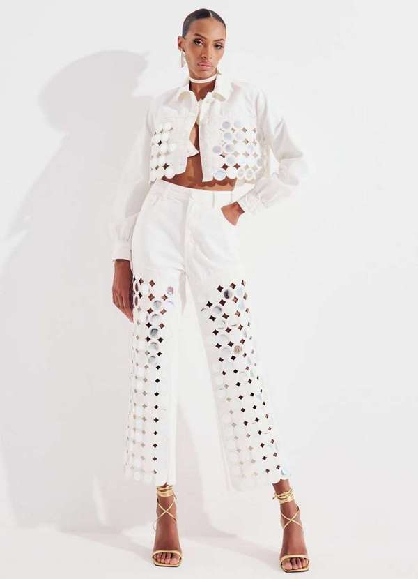 Amarante do Brasil - Calça Jeans Full Ankle High Branco