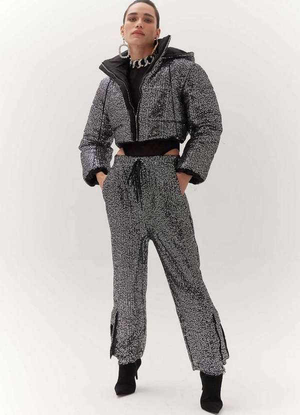 Amarante do Brasil - Calça Jogging Cintura Alta Preto