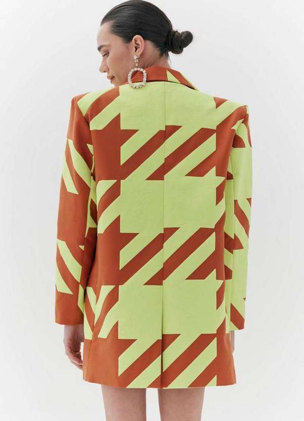 Amarante do Brasil - Blazer Alfaiataria Alongado Marrom 2