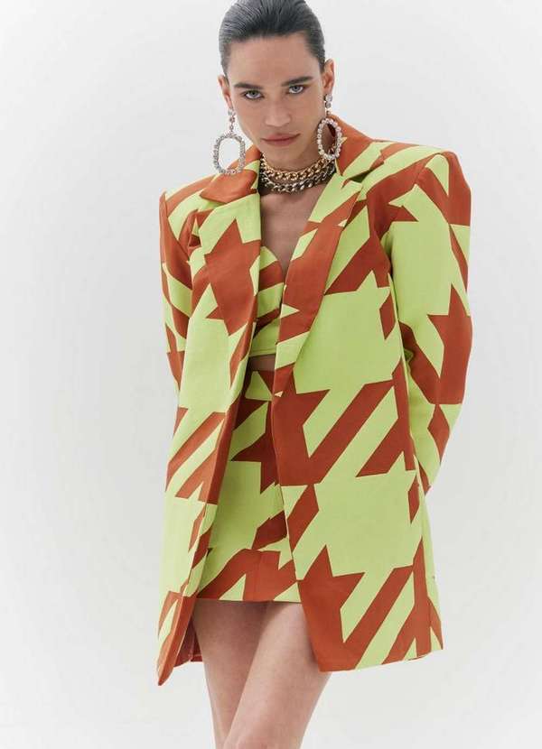 Amarante do Brasil - Blazer Alfaiataria Alongado Marrom 3