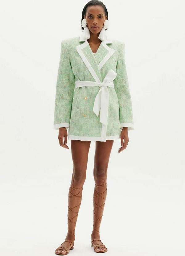 Amarante do Brasil - Blazer Alfaiataria Alongado Verde