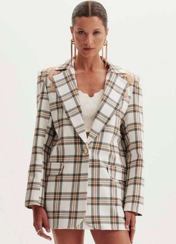 Amarante do Brasil - Blazer Alfaiataria Oversized Branco