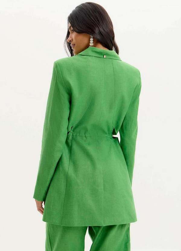 Amarante do Brasil - Blazer Alongado com Cut Out Verde 3